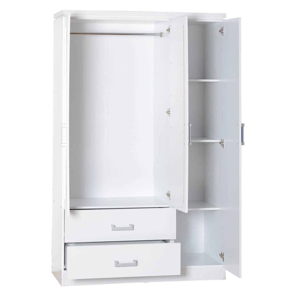 Charles White Mirrored Wardrobe White – image 2