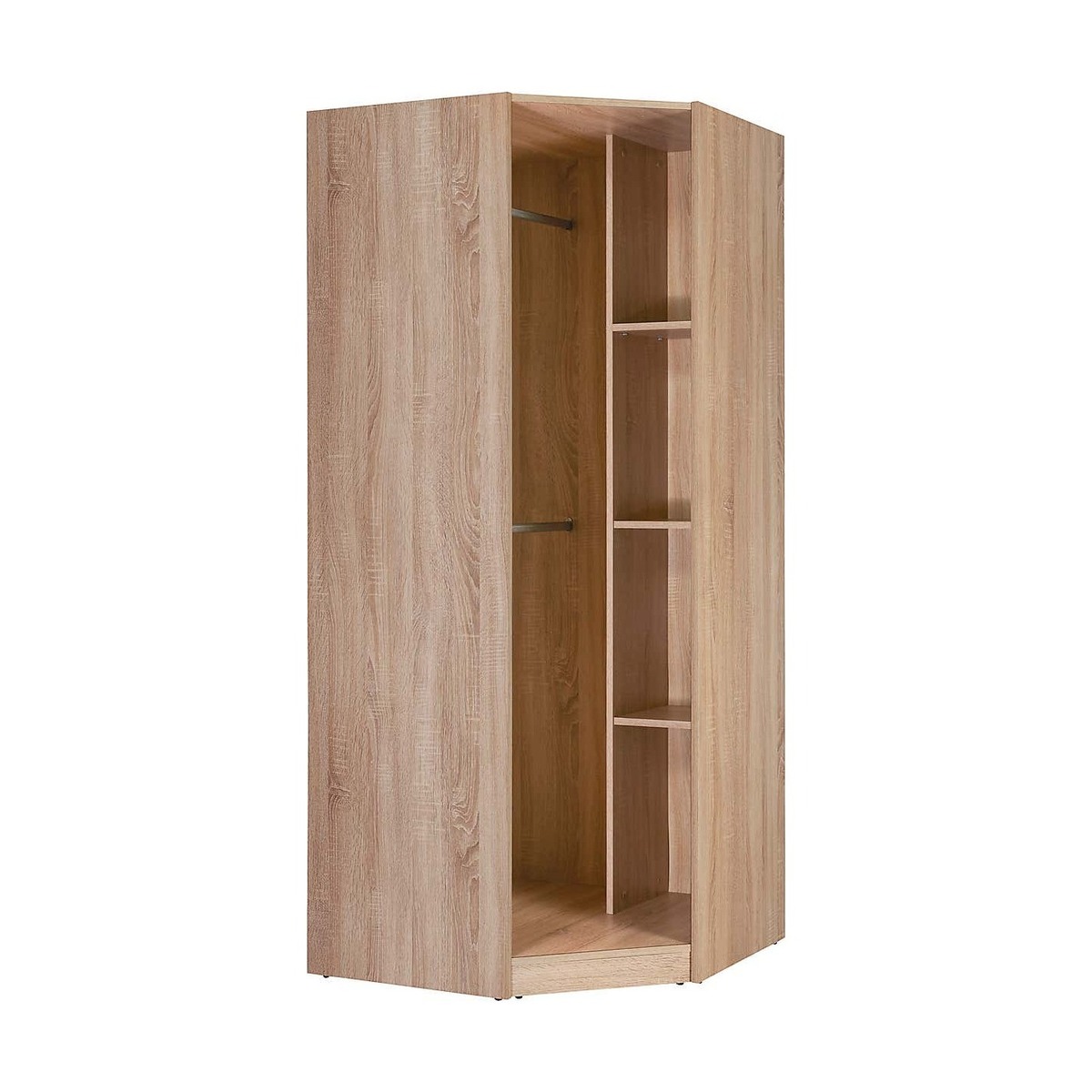 Kensington Corner Wardrobe Natural and Grey – image 2