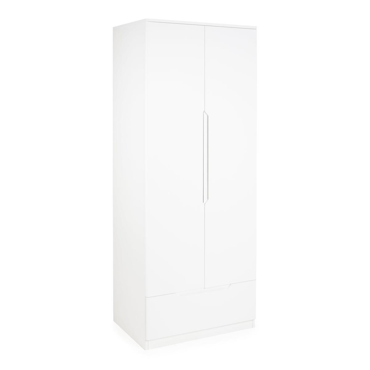 Larson 2 Door Wardrobe White – image 2