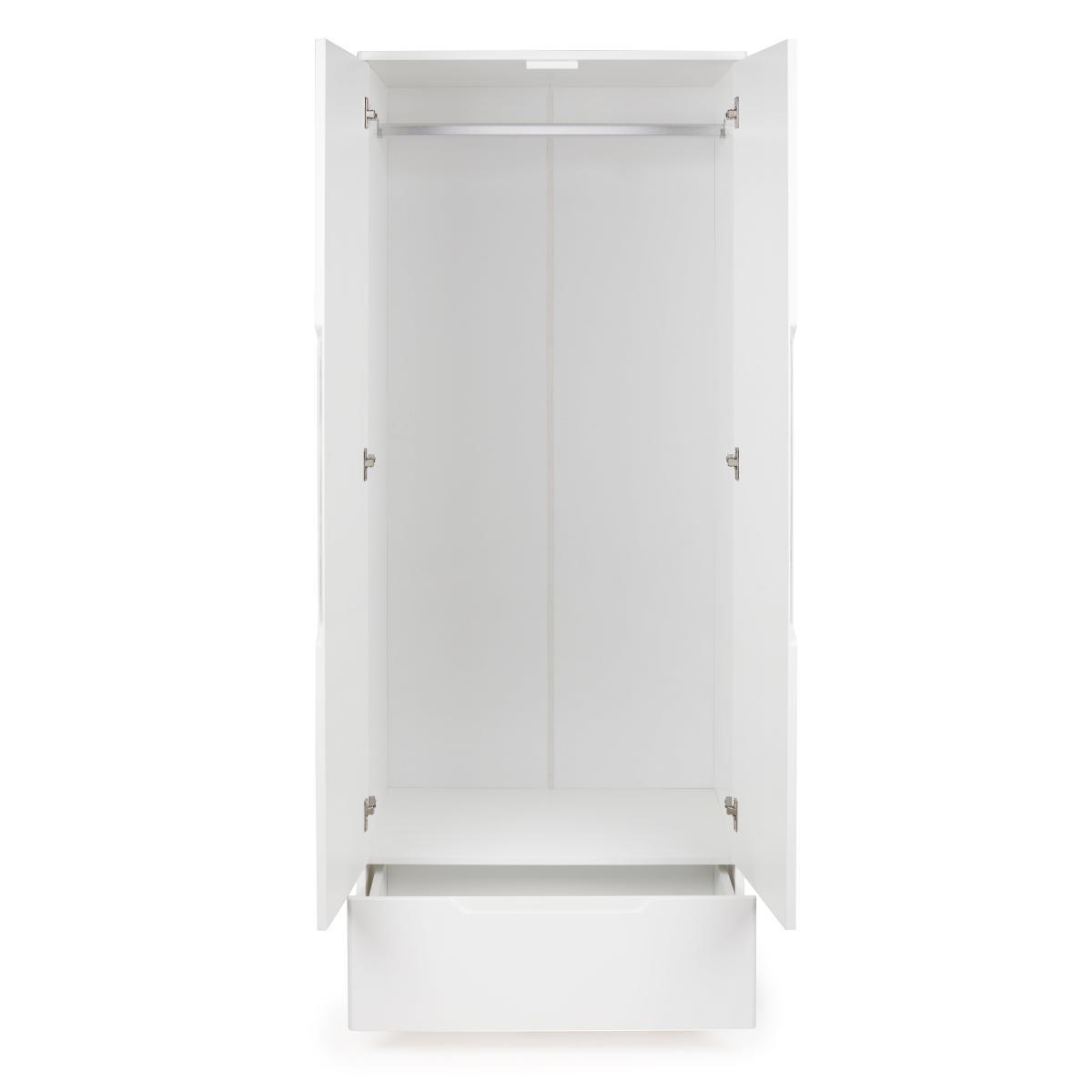 Larson 2 Door Wardrobe White – image 4