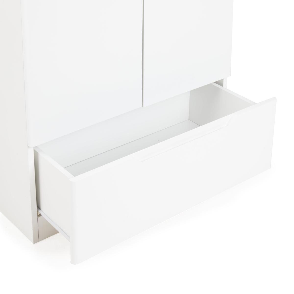 Larson 2 Door Wardrobe White – image 6