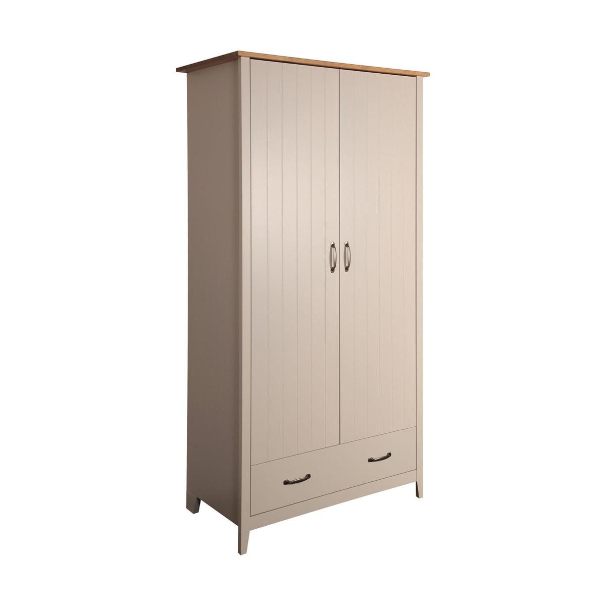 Norfolk Grey 1 Drawer Double Wardrobe Grey – image 2