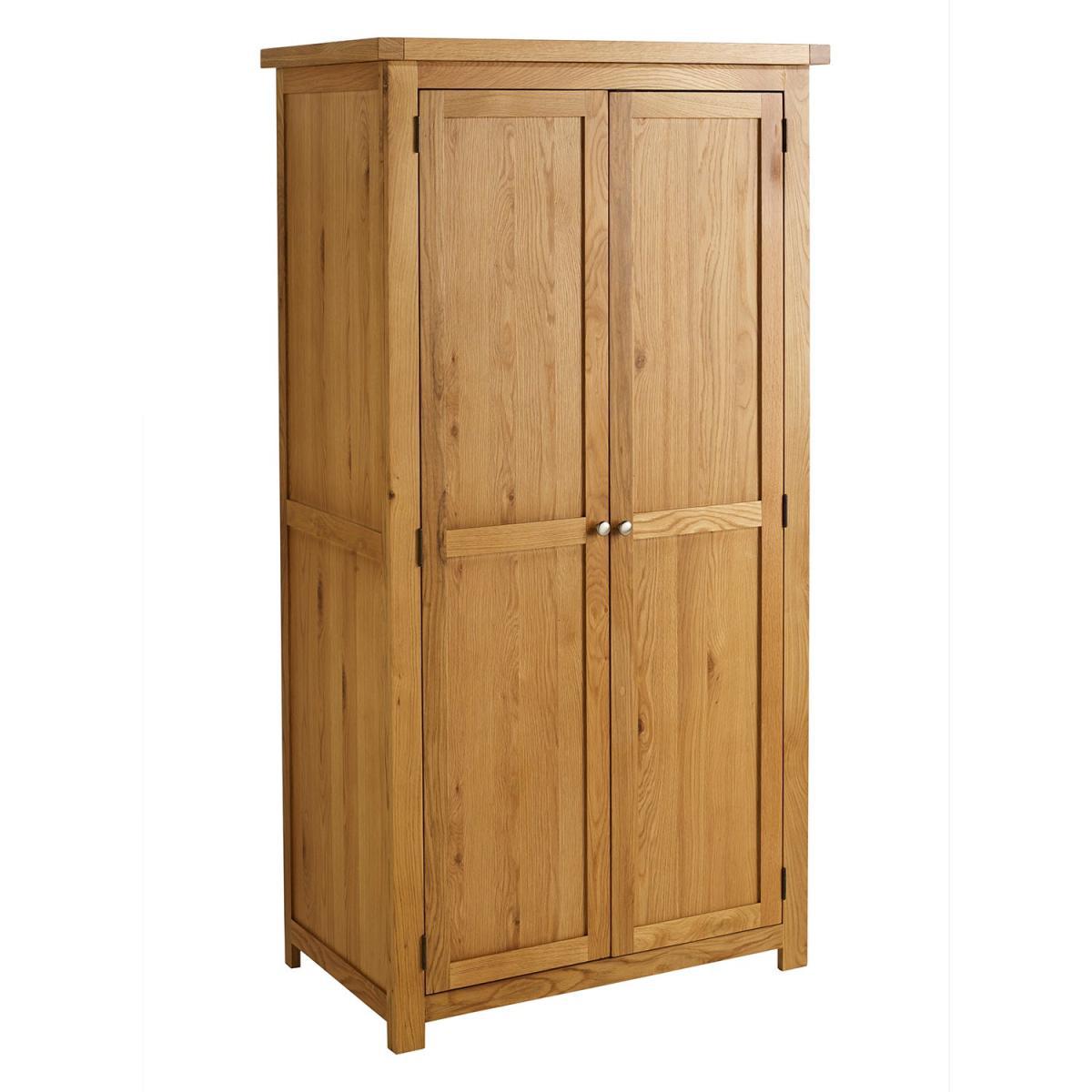 Woburn Oak Double Wardrobe Brown – image 2