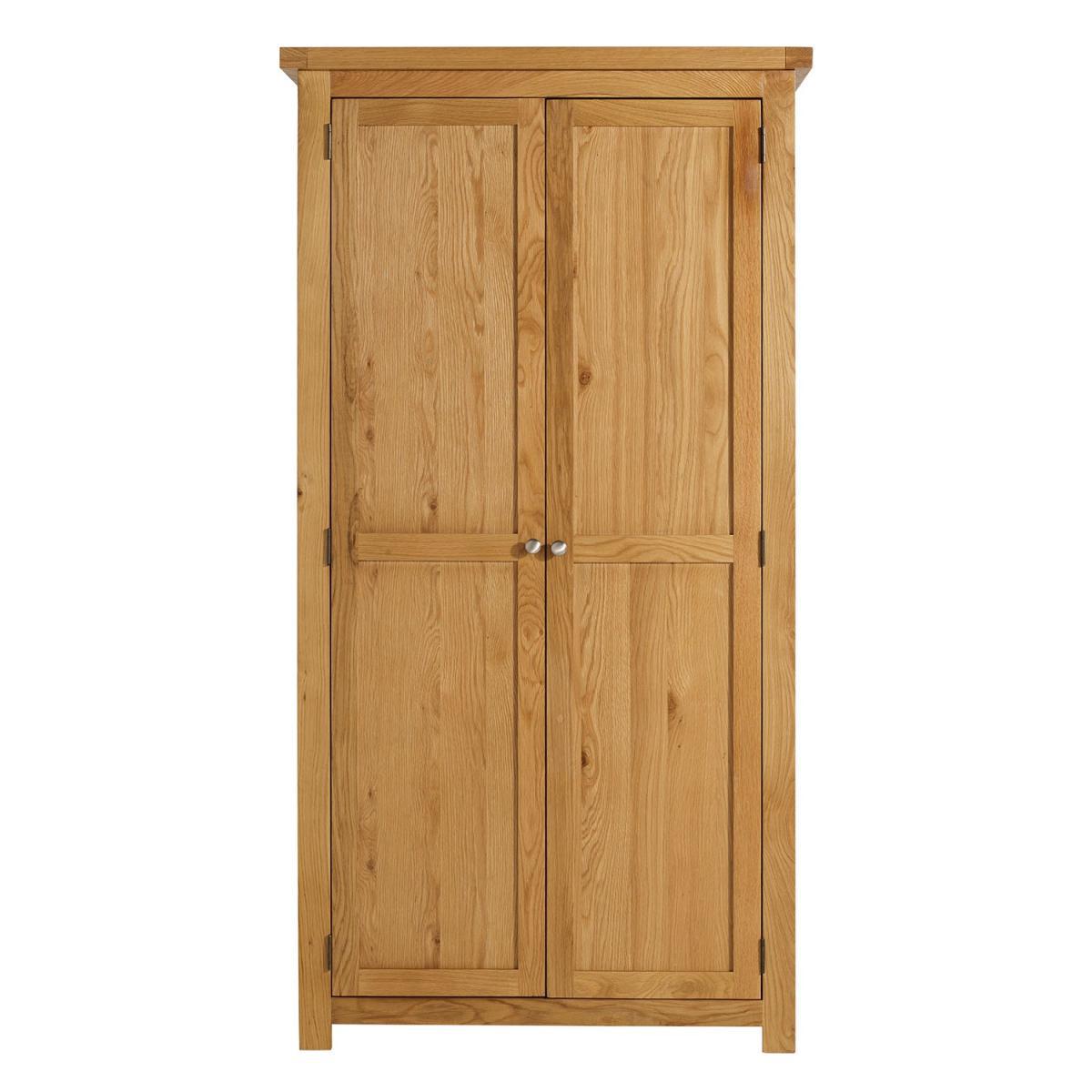 Woburn Oak Double Wardrobe Brown – image 3
