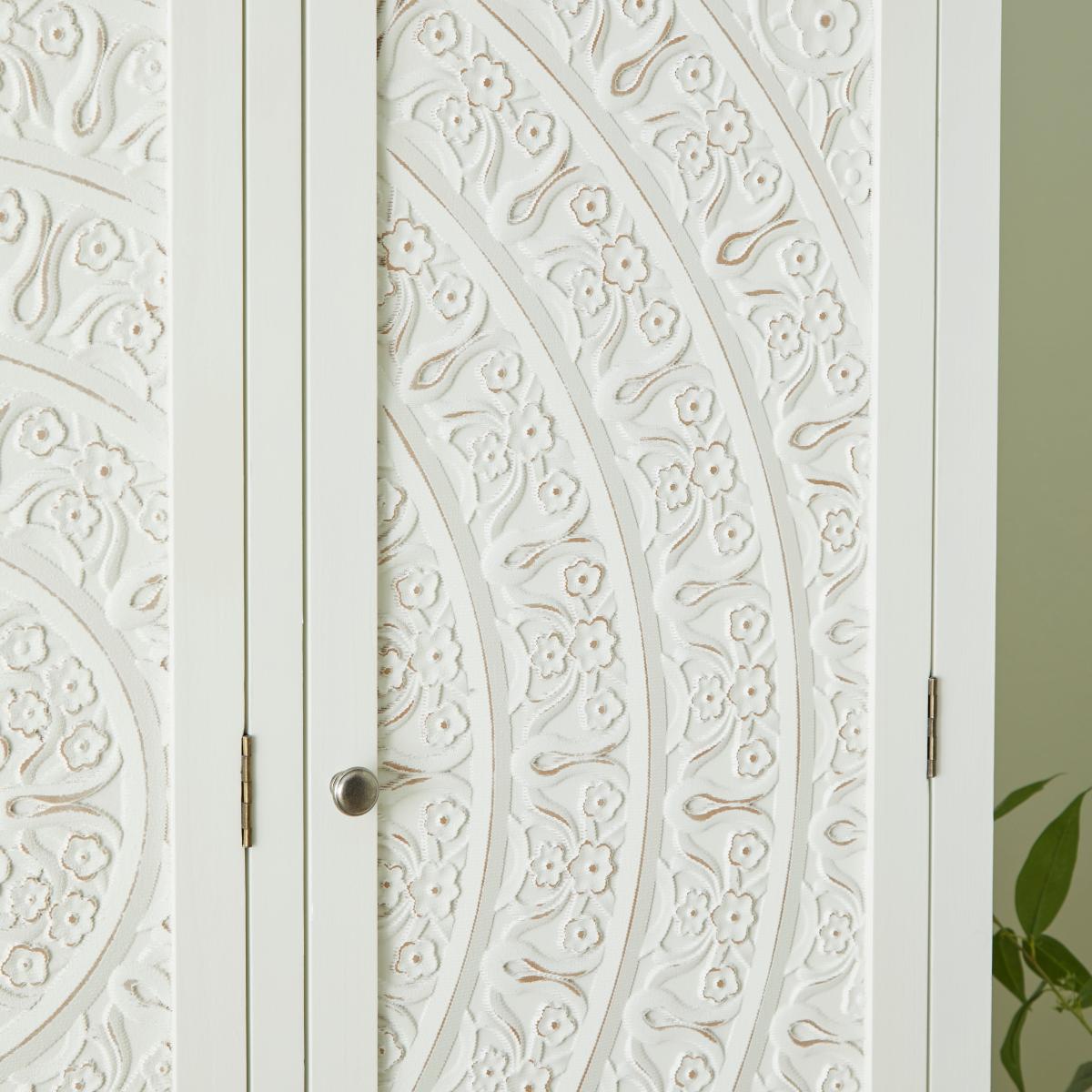 Samira White Triple Wardrobe White – image 2
