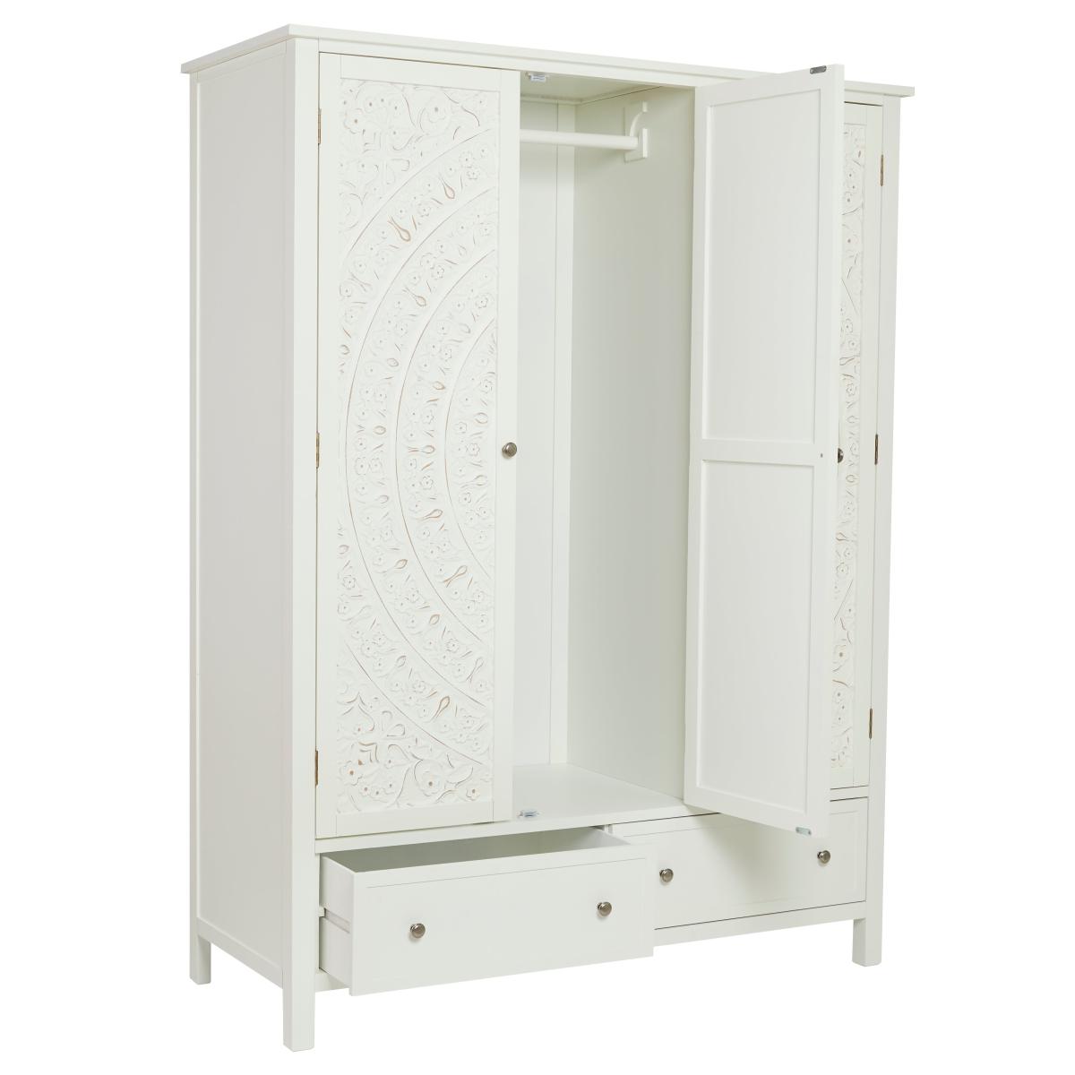 Samira White Triple Wardrobe White – image 6