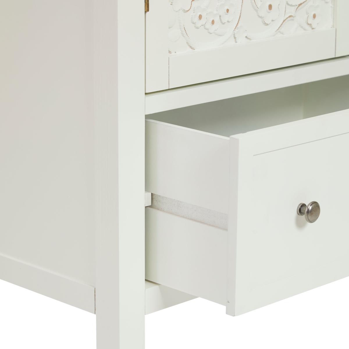 Samira White Triple Wardrobe White – image 8