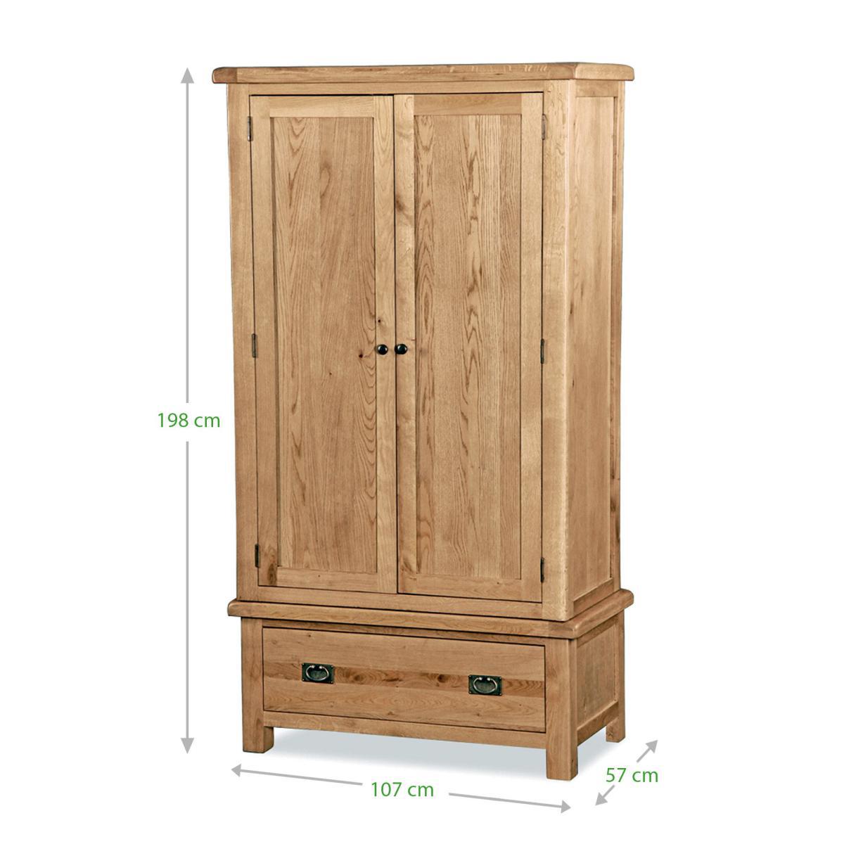 Aylesbury Oak Double Wardrobe Light Brown / Natural – image 2