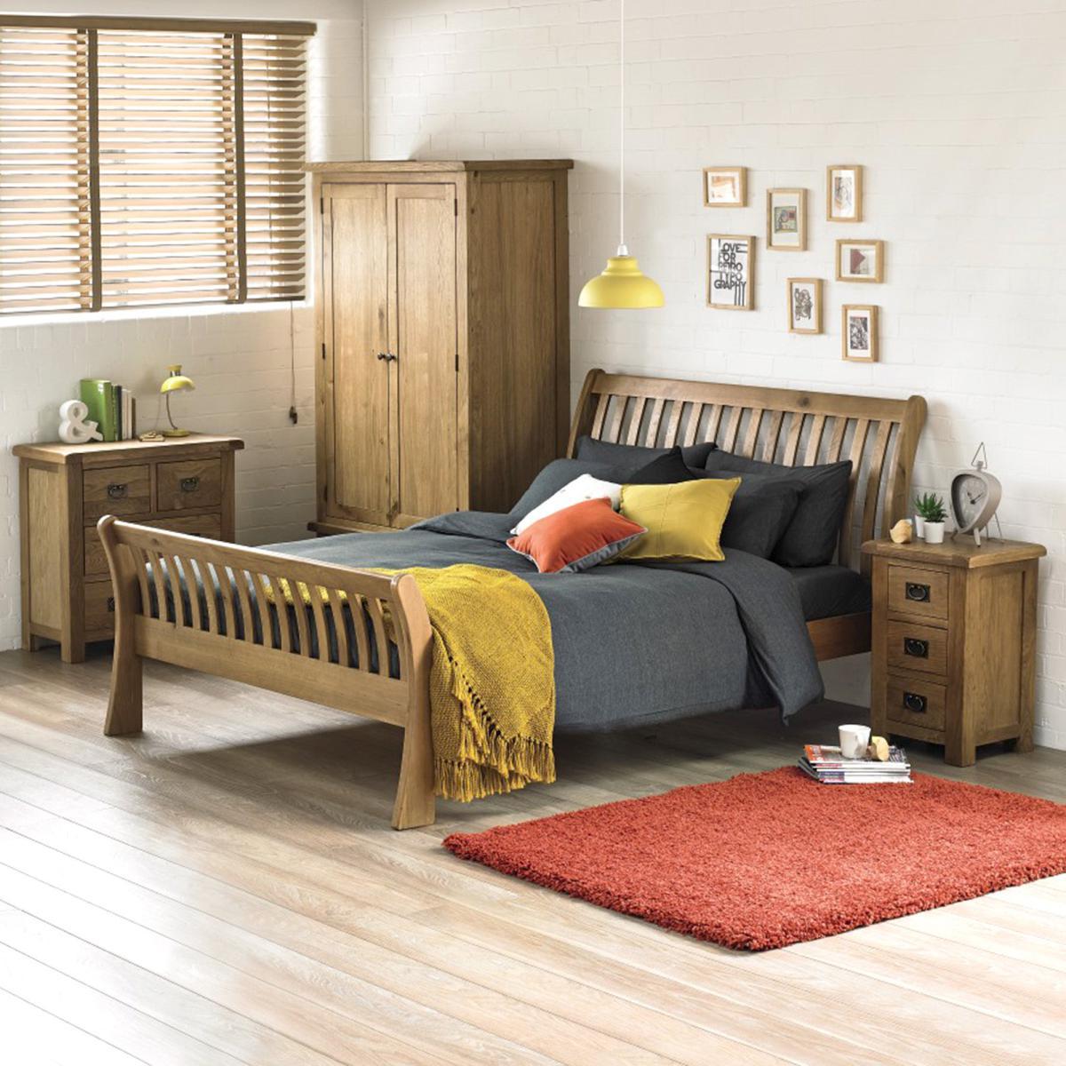 Aylesbury Oak Double Wardrobe Light Brown / Natural – image 4