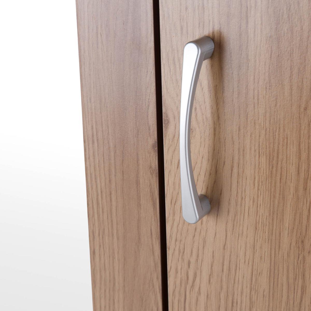 Charles 3 Door Mirrored Wardrobe Natural – image 4