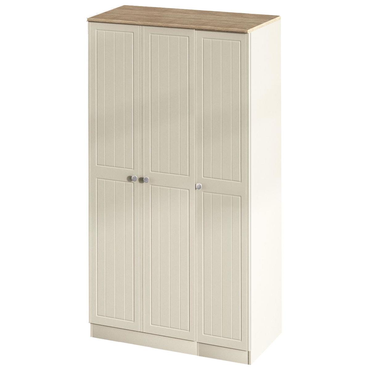Vienna Tall Triple Wardrobe Grey – image 2