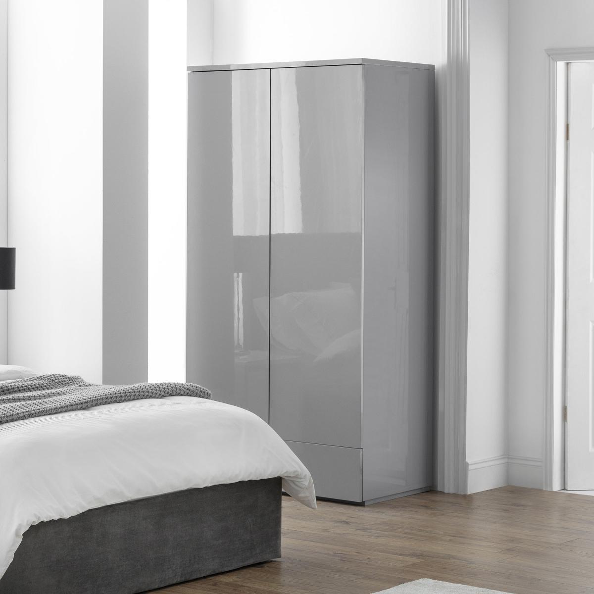 Monaco Double Wardrobe Grey – image 2