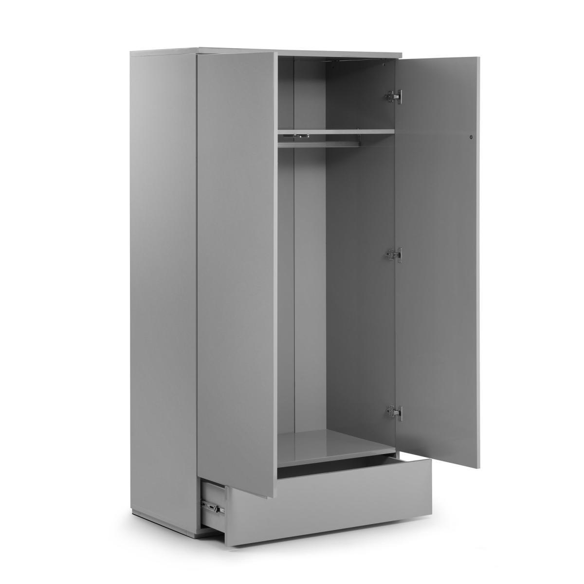 Monaco Double Wardrobe Grey – image 5