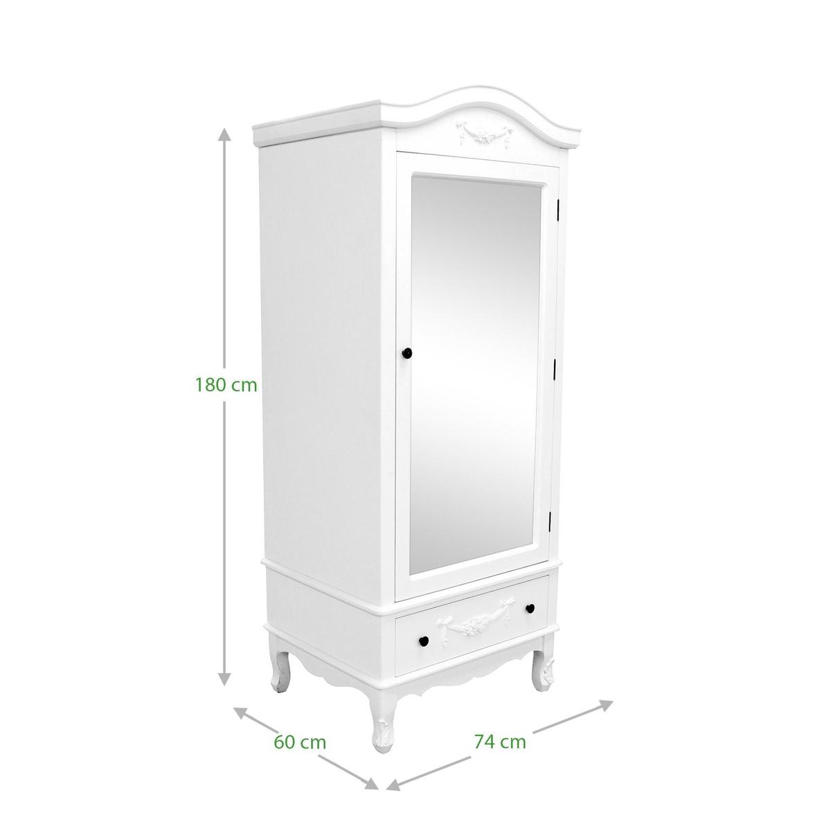 Toulouse Ivory Single Wardrobe Off-White – image 5