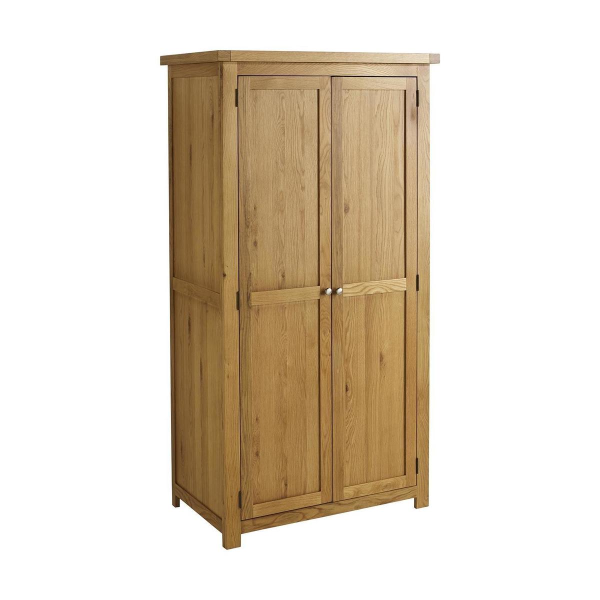 Woburn Oak Double Wardrobe Brown – image 2