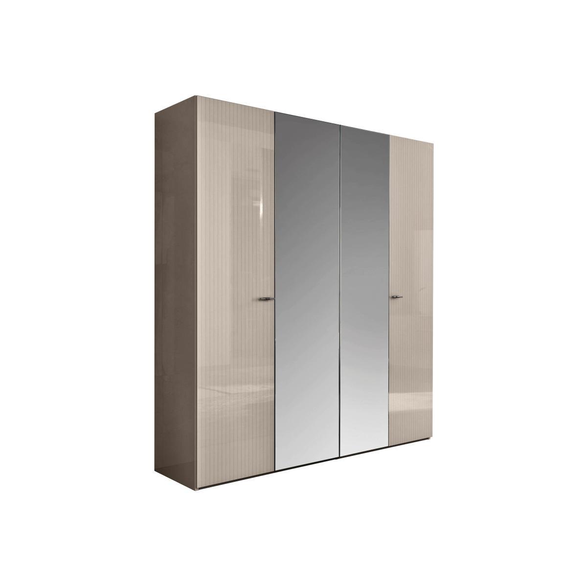 ALF - Livia 4 Door Wardrobe with Mirrors – image 1