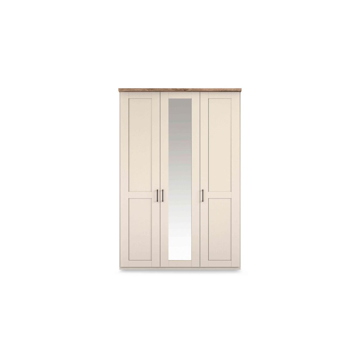 Wiemann - Adeline 3 Door Hinged Wardrobe with Centre Mirror - Champagne – image 3
