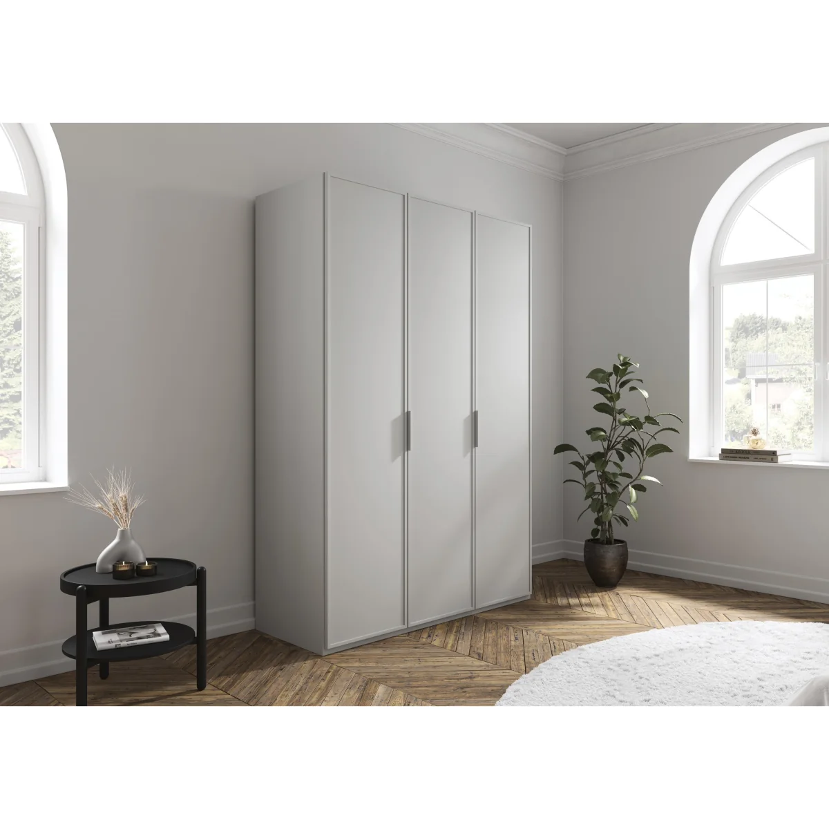Rauch - Cadre 151cm 3 Door Hinged Wardrobe - Sonoma Oak – image 2
