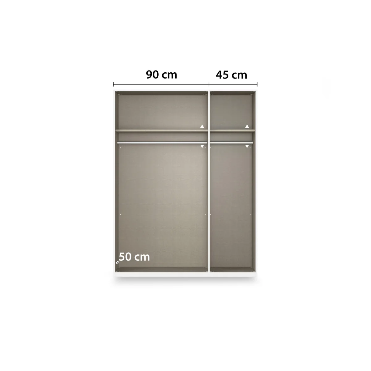 Rauch - Flavia 136cm 3 Door Decor Hinged Wardrobe – image 4