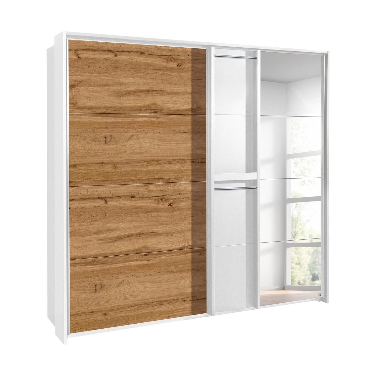 Rauch - Indiana Sliding Door Wardrobe with Mirror - 235-cm - Brown – image 1