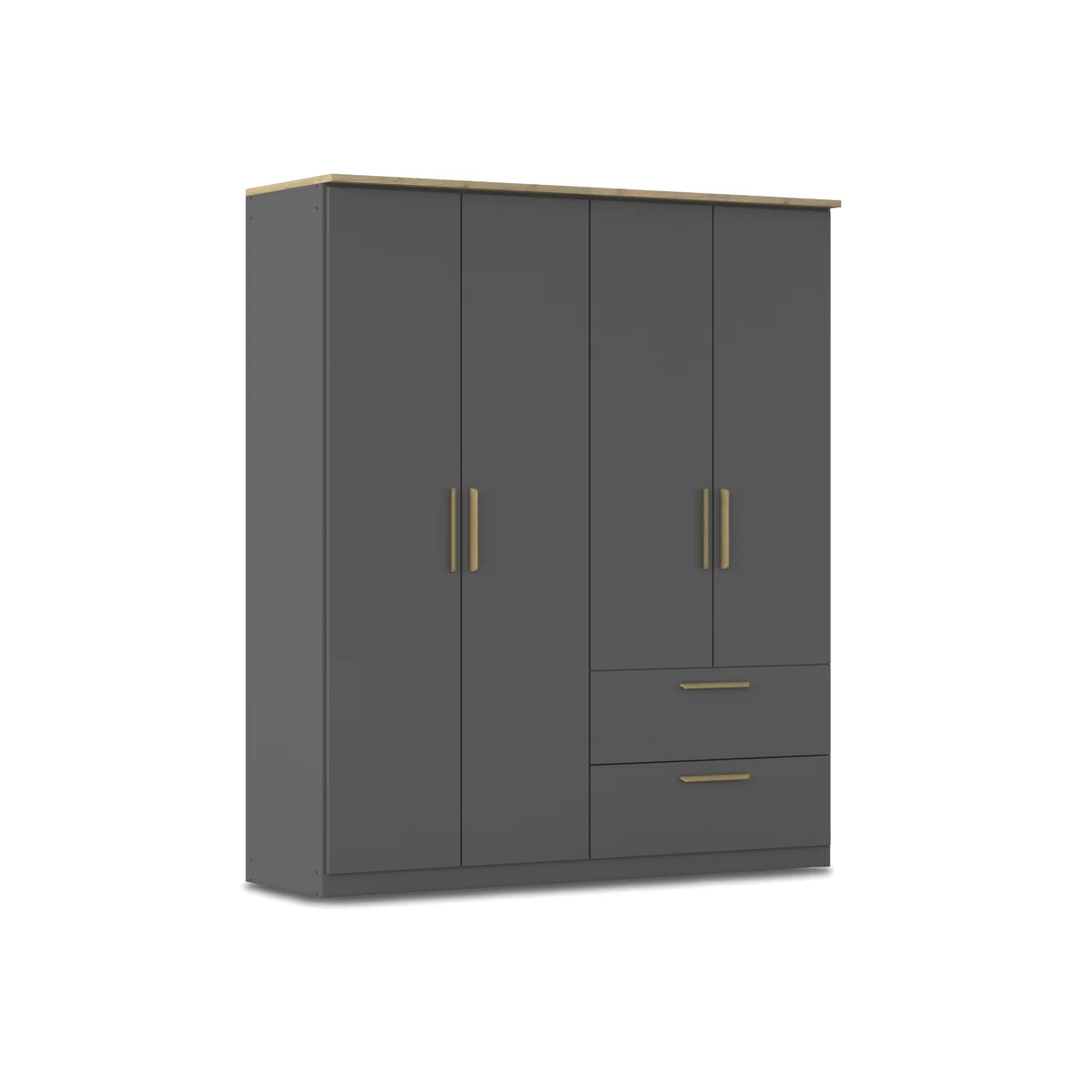 Rauch - Flavia 181cm 4 Door Decor Combi Hinged Wardrobe – image 1