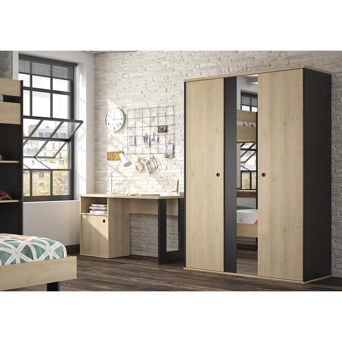 Carter Large 2 Door with Mirror Wardrobe – image 5