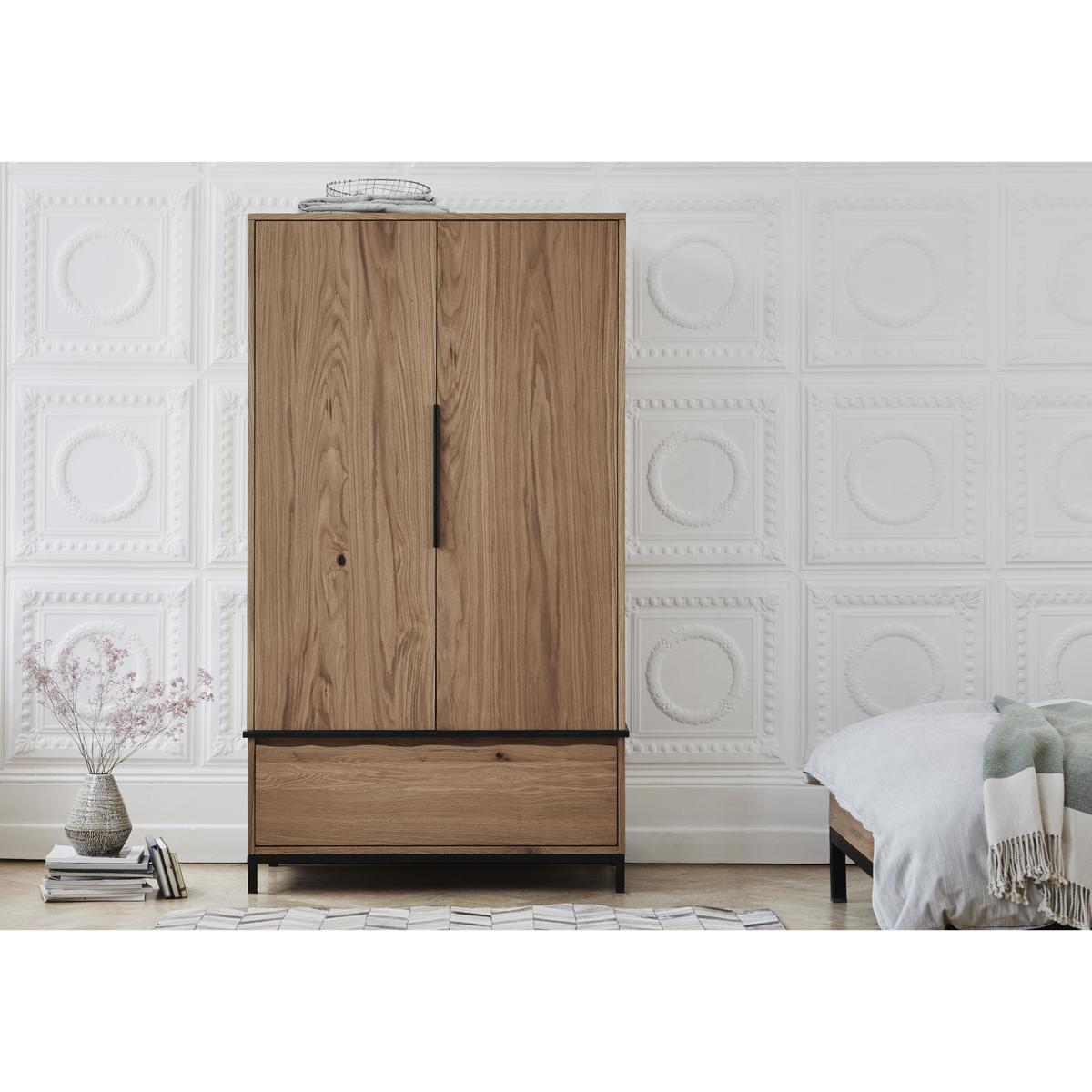 Jagger 2 Door Wardrobe - Brown - By Furniture Village – image 2