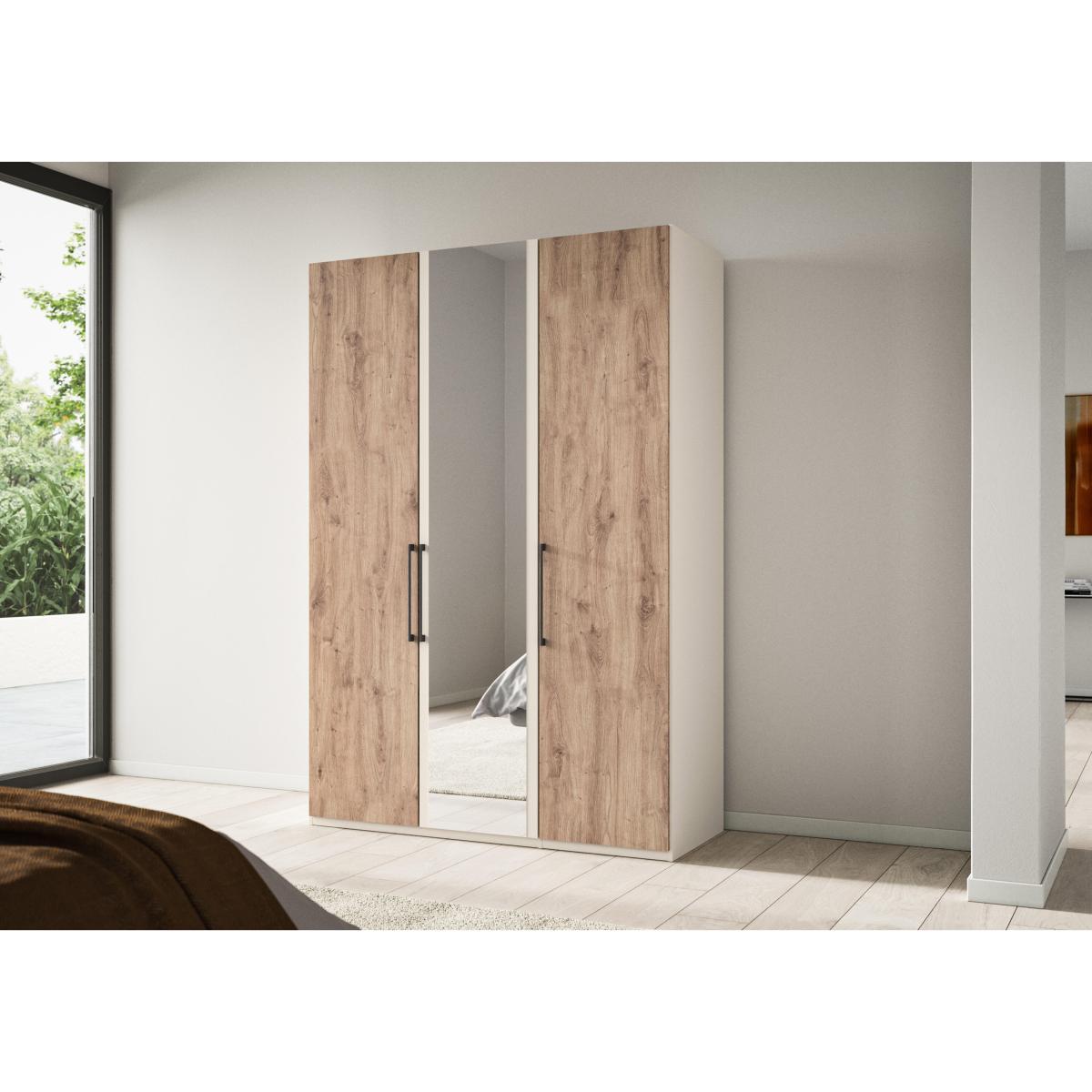 Wiemann - Tullio 150cm 3 Door Hinged Wardrobe with Mirror Door – image 2