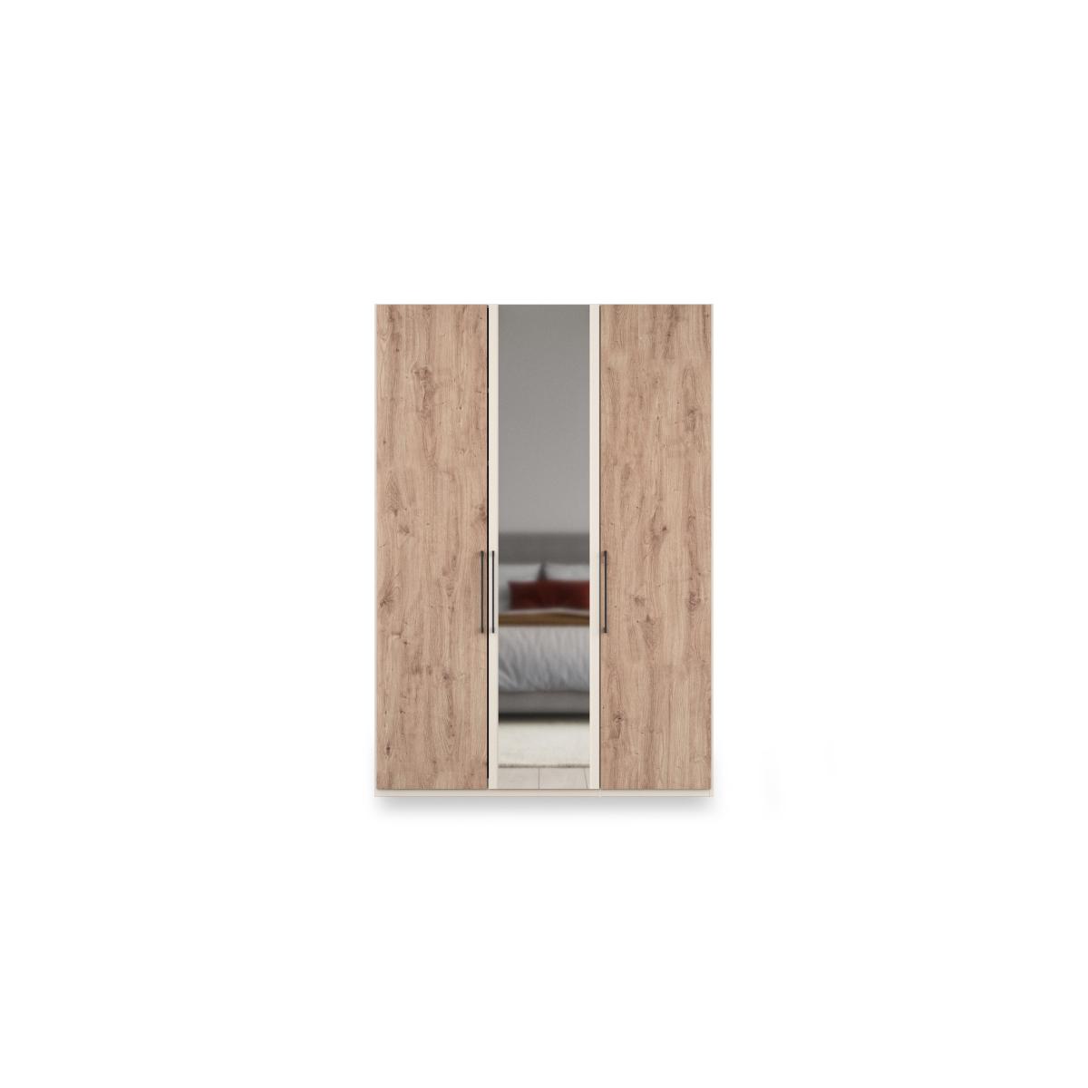 Wiemann - Tullio 150cm 3 Door Hinged Wardrobe with Mirror Door – image 4