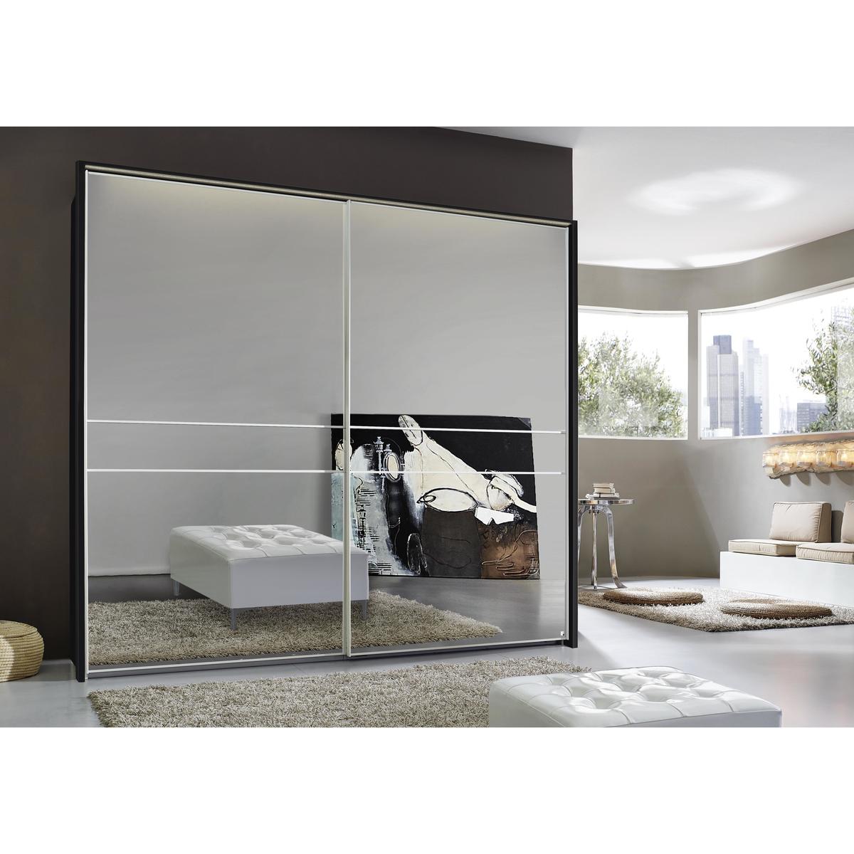 Rauch - Lando Sliding Mirror Wardrobe with LED Lights - 240-cm - White – image 2