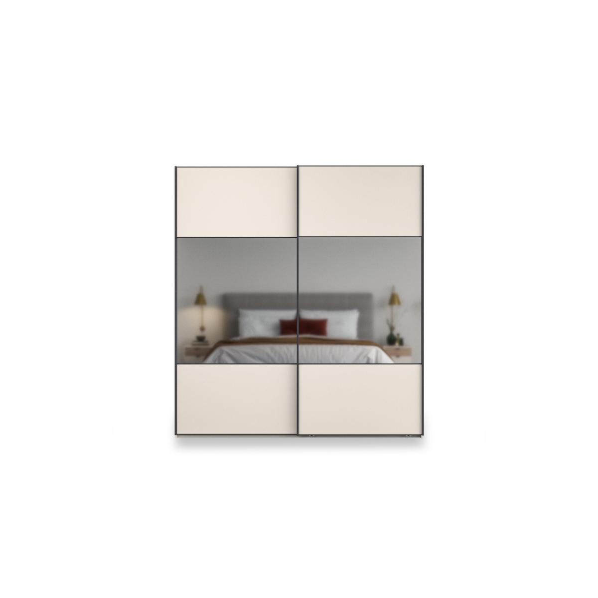 Wiemann - Tullio 200cm 2 Door Sliding Wardrobe with Mirrors - Champagne – image 4
