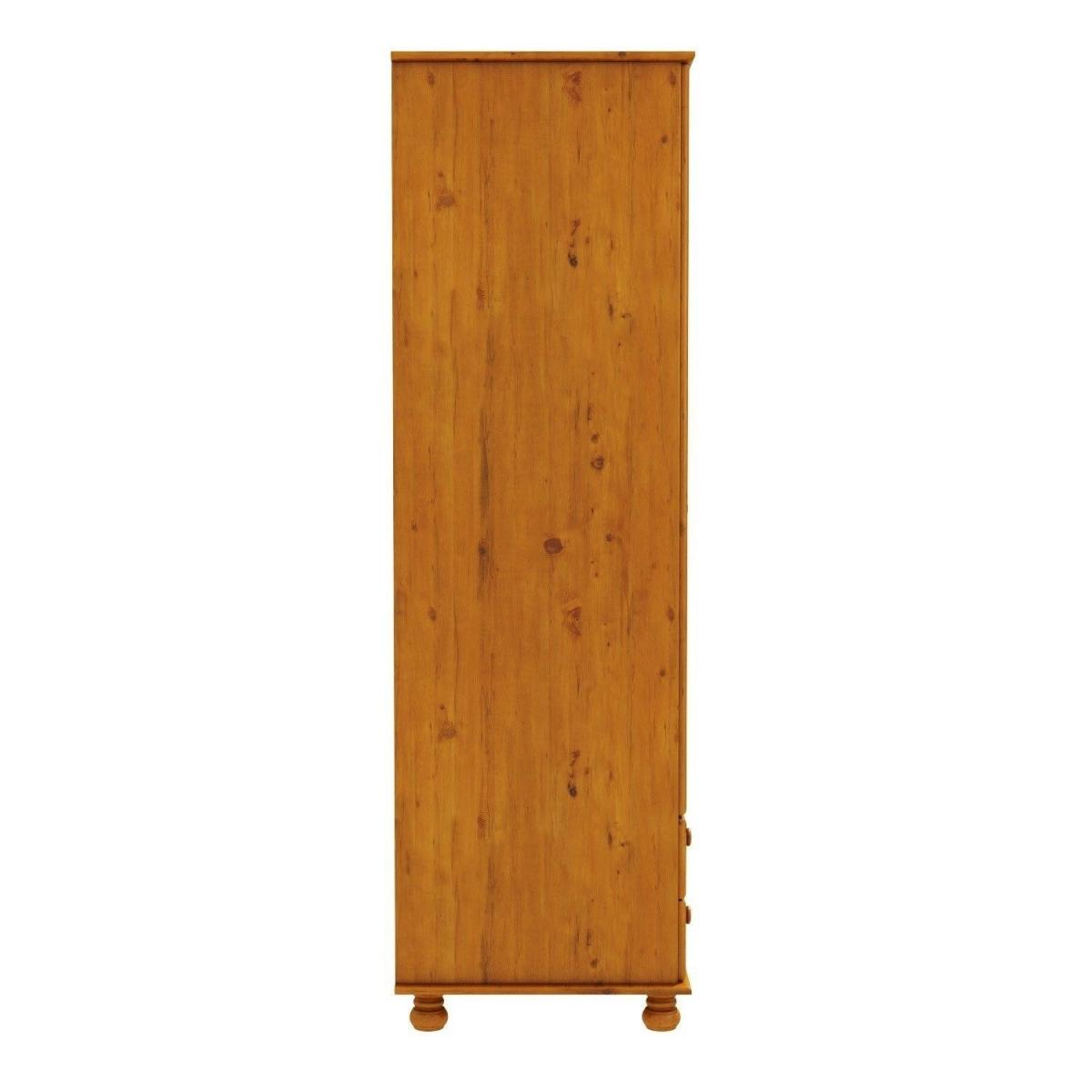 Pine 2 Door Double Wardrobe with Drawers - Hamilton – image 6