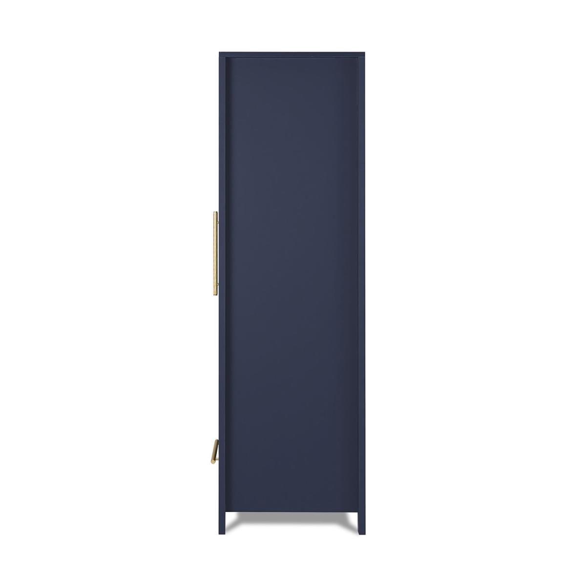 Tivoli Wooden Wardrobe with Drawer in Navy - Tutti Bambini – image 8