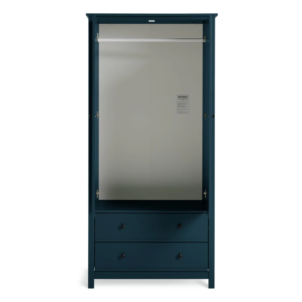 Habitat Brooklyn 2 Door 2 Drawer Wardrobe - Ink Blue – image 3