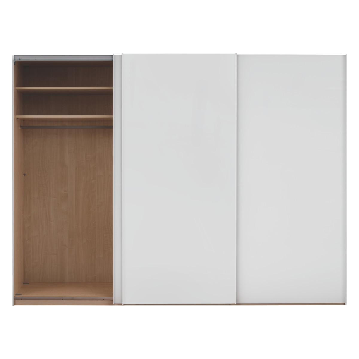 Kripton Matt White 3 Door Sliding Wardrobe W240 X H223Cm, White – image 3