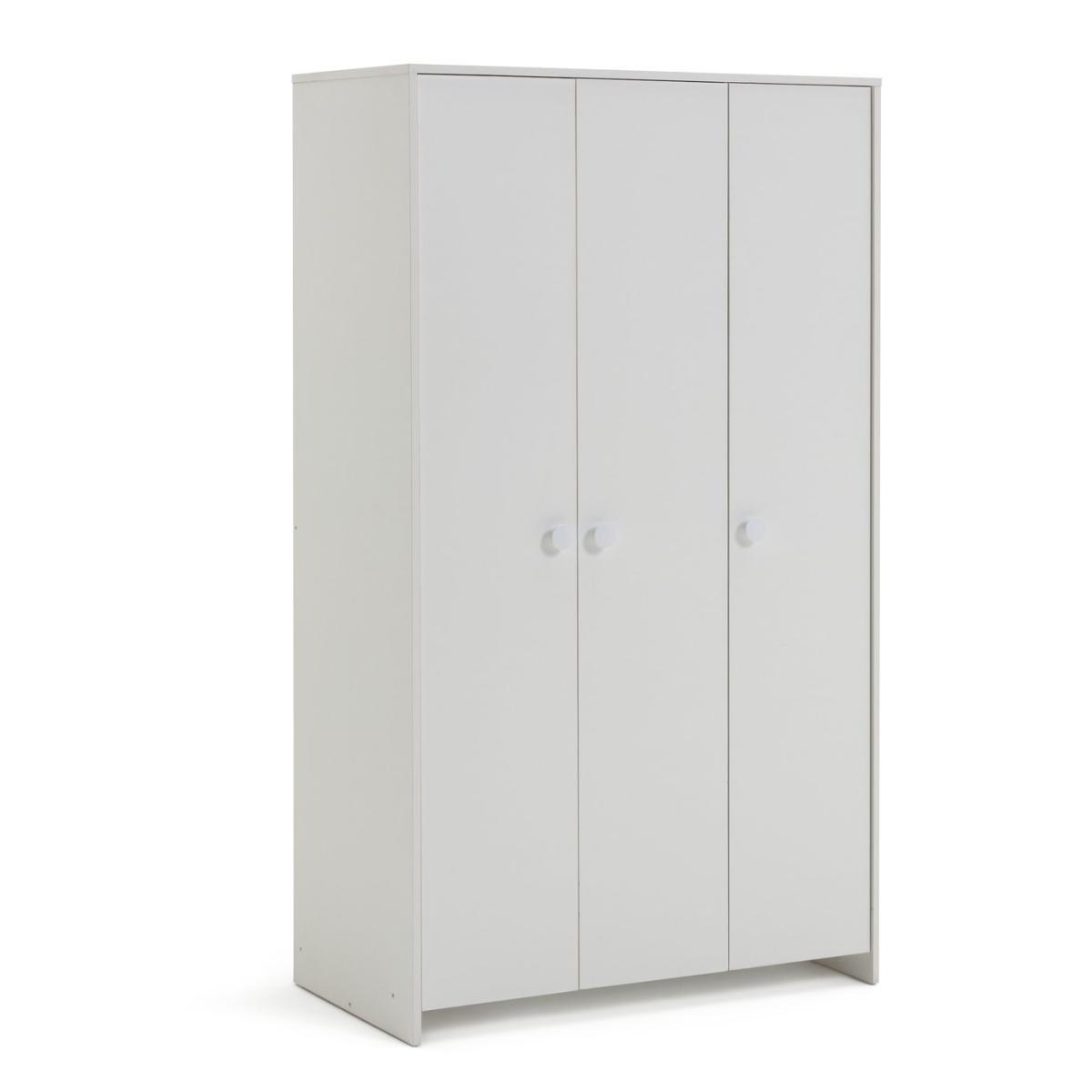 Habitat Kids Juno 3 Door Wardrobe - White – image 2