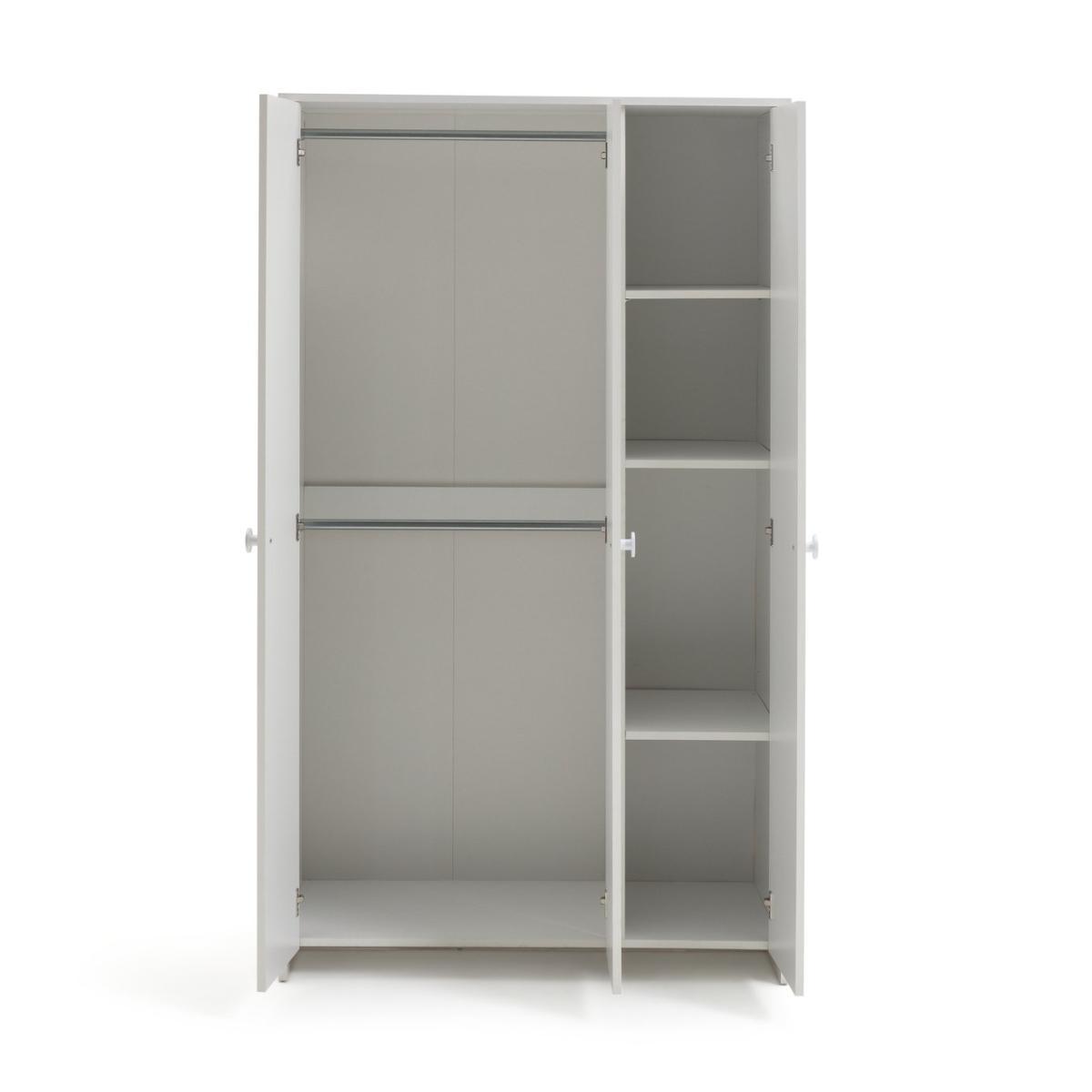 Habitat Kids Juno 3 Door Wardrobe - White – image 4