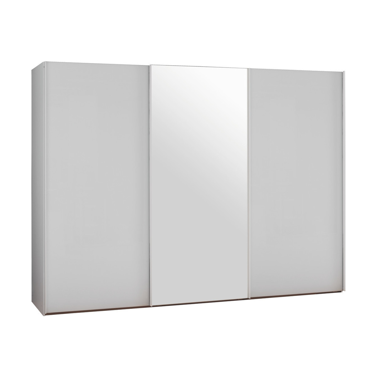 Kripton Mirror&White Glass 3 Door Sliding Wardrobe W300Xh223Cm, White And Mirrored – image 2