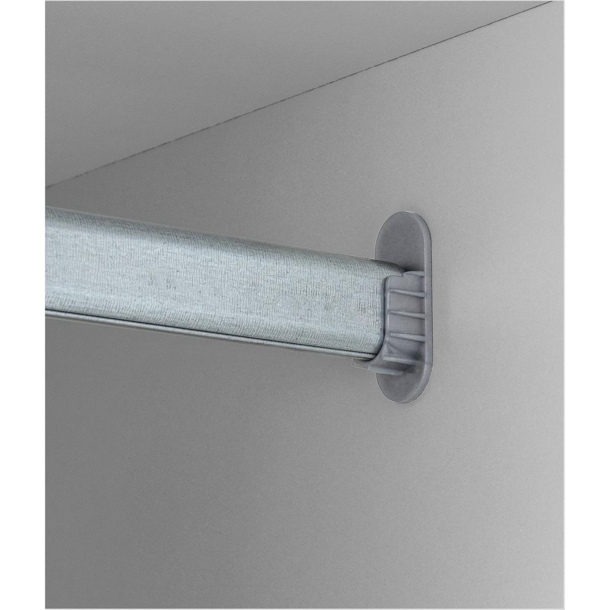 Habitat Heathland 4 Door 2 Drawer Mirror Wardrobe - Grey – image 9