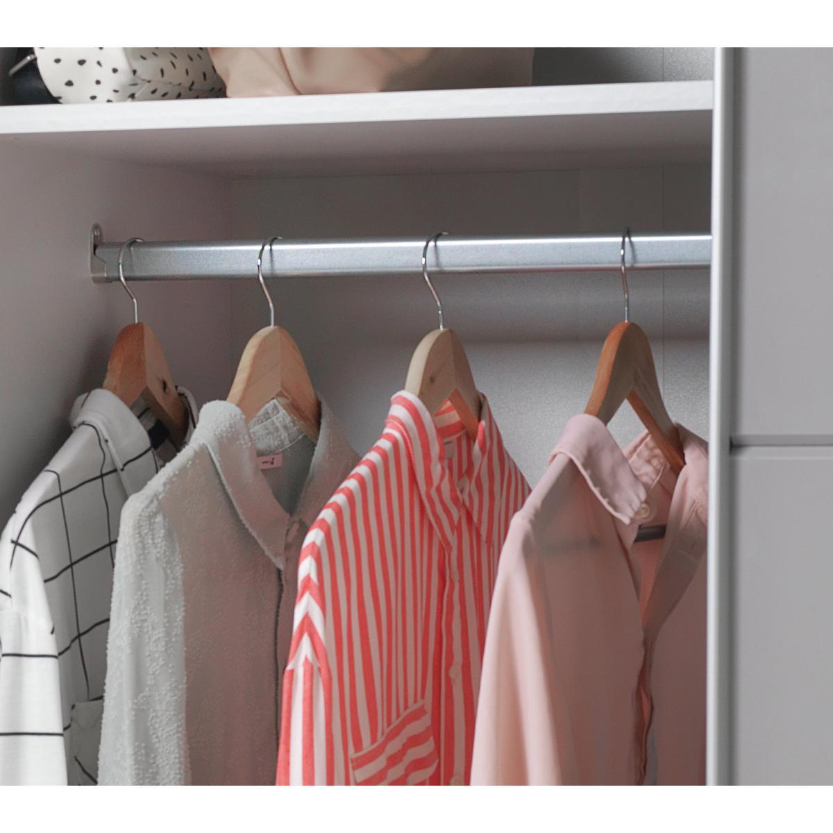 Habitat Holsted Gloss Medium Sliding Wardrobe - Grey – image 5