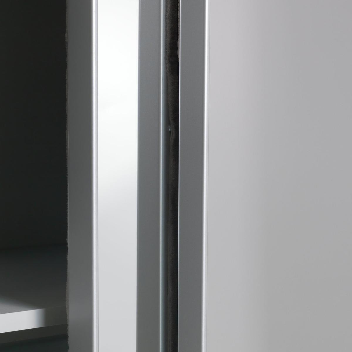 Habitat Holsted Medium Gloss & Mirror Wardrobe - Grey – image 6