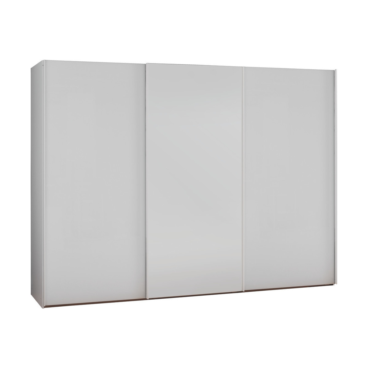 Kripton Matt White&Mirror 3 Door Sliding Wardrobe W300Xh223Cm, White And Mirrored – image 2