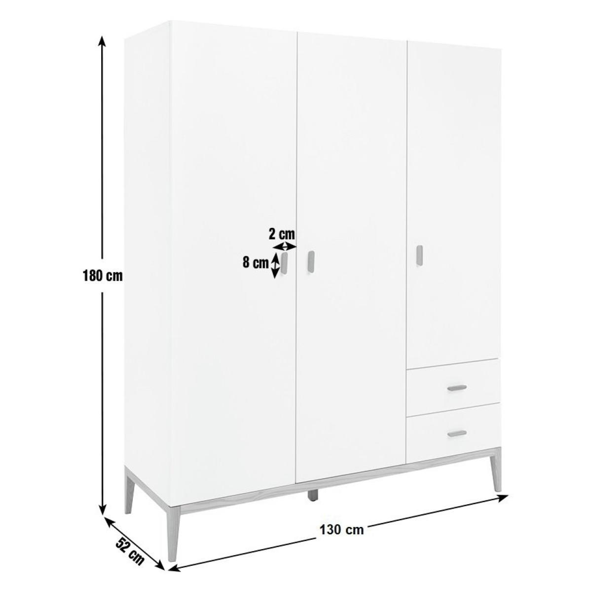Habitat Tatsuma 3 Door 2 Drawer Wardrobe – image 3