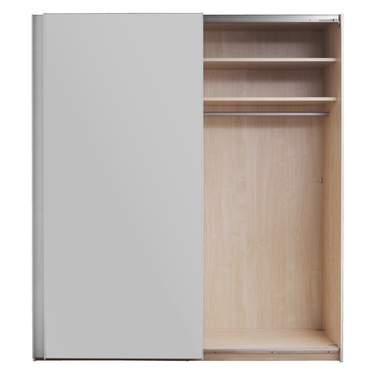 Kripton White Glass 2 Door Sliding Wardrobe W160 X H223Cm, White – image 5