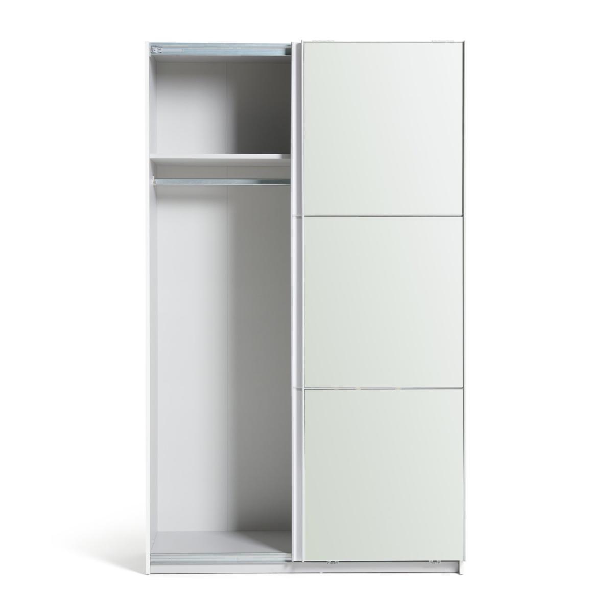 Habitat Holsted Small White Gloss & Mirror Wardrobe – image 4