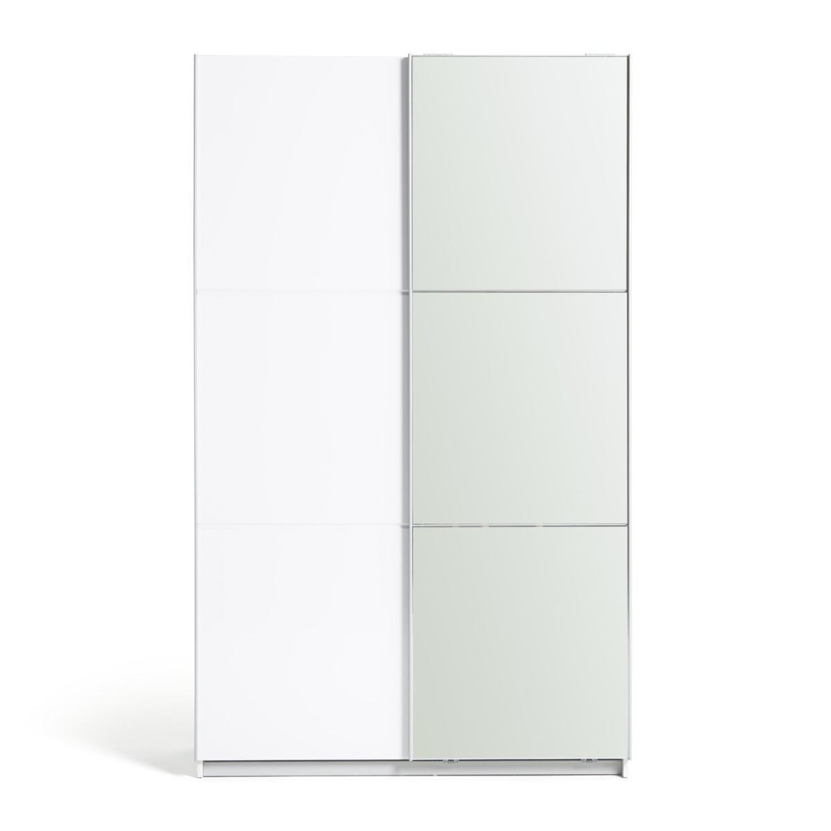 Habitat Holsted Small White Gloss & Mirror Wardrobe – image 5