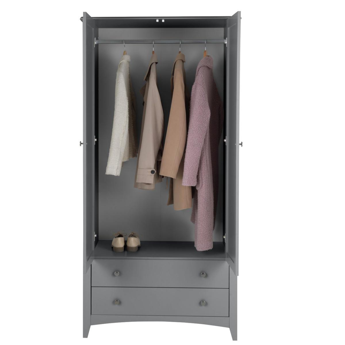 Habitat Minato 2 Door 2 Drawer Wardrobe - Grey – image 4