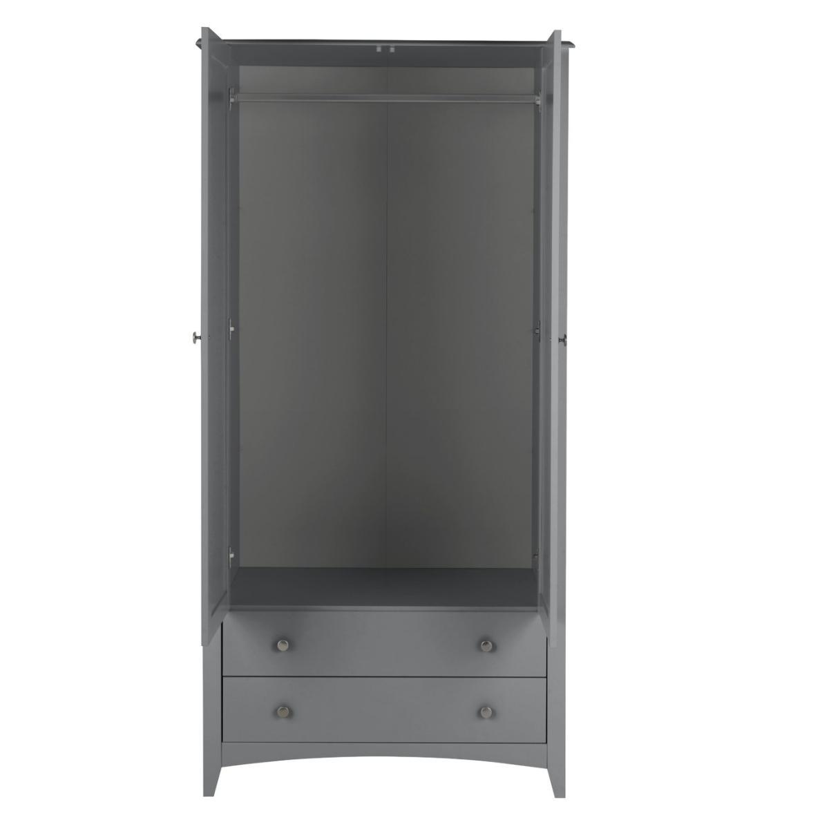 Habitat Minato 2 Door 2 Drawer Wardrobe - Grey – image 5