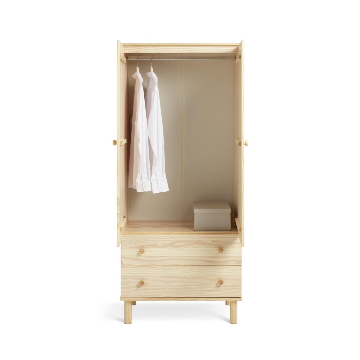 Habitat Akio 3 Piece 2 Door Wardrobe Set - Pine – image 4