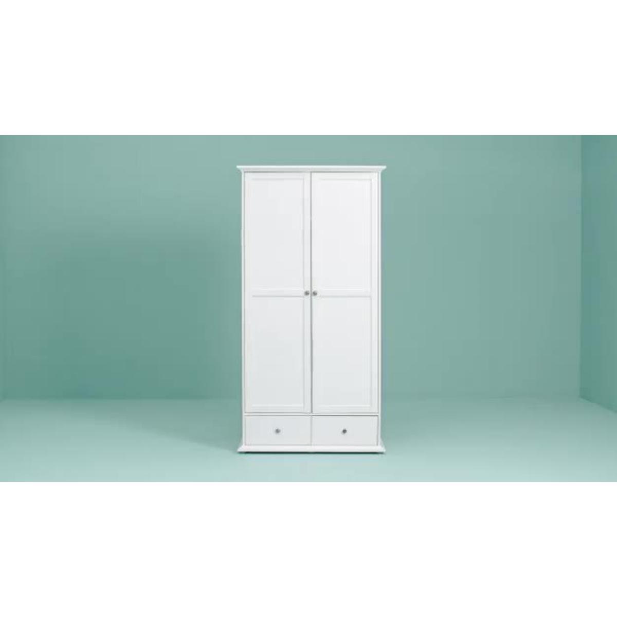 Habitat Heathland 2 Door 2 Drawer Wardrobe - Grey – image 2
